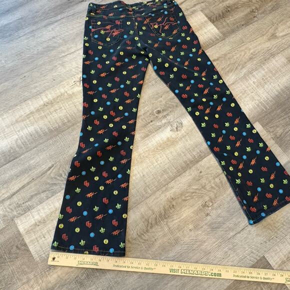 Vintage Ruff Ryder Denim Jeans Iconic logo Pattern Womens 11/12 Y2K Hip Hop RARE - Picture 8 of 10